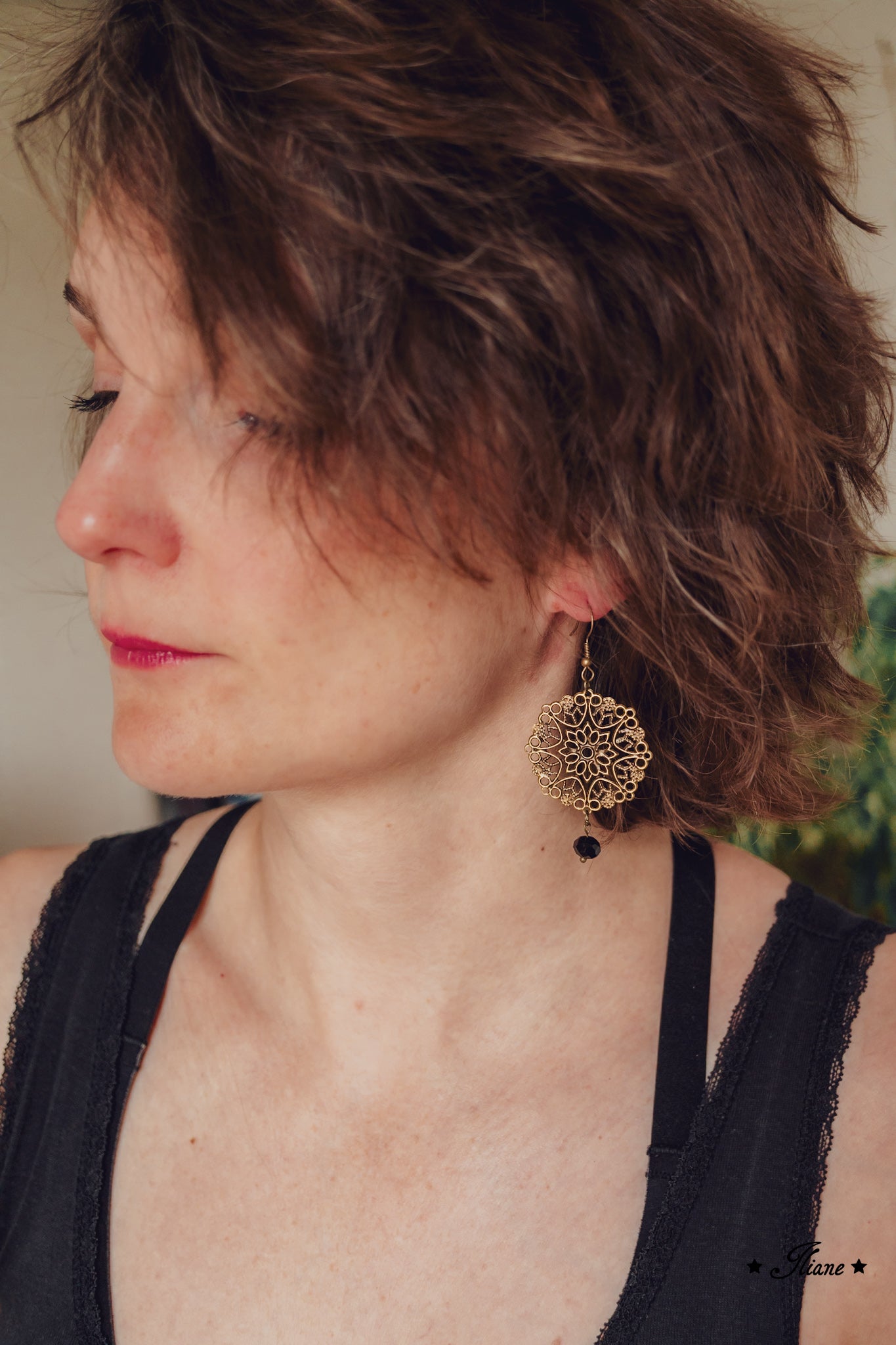 Black Lace #9 - Ohrringe antik bronze