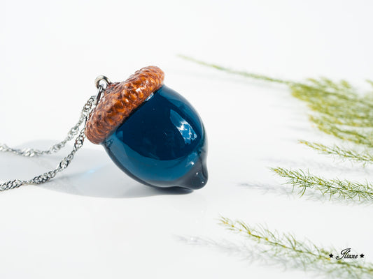 Kette mit Eichel Edelstahl silber