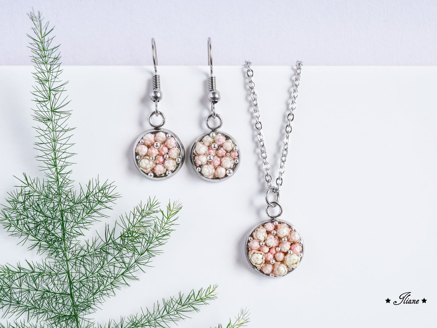 Reisblumen - Edelstahl silber, gold oder roségold 0309